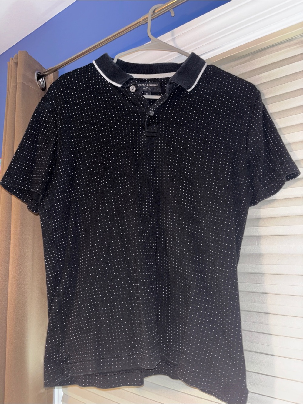 Banana Republic men’s dress polo black and…